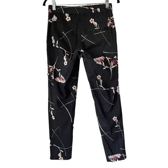 J1 H&M Floral Stretch Cropped‎ Chinos Size 4 - Picture 2 of 5
